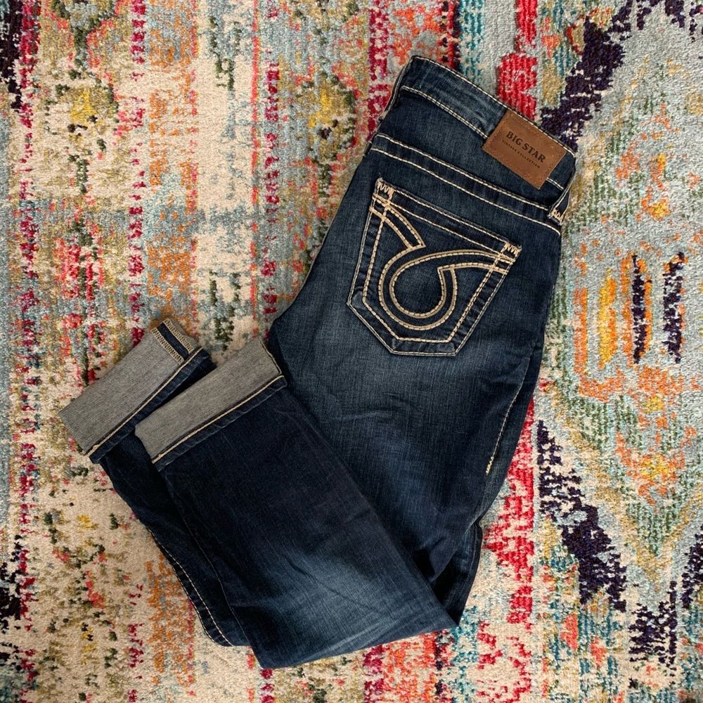 Dark Wash Capri Jeans